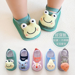 婴儿学步鞋春夏季超薄防滑地板袜子宝宝幼儿园室内早教儿童防着凉