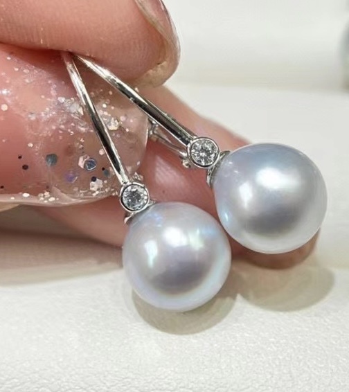 zscxg205 8-9mm日本海水真多麻珍珠耳饰 - 司法拍卖 - 阿里资产