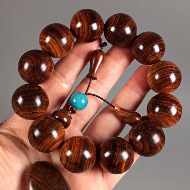 黄花梨2.0手串文玩收藏木质佛珠实木手链男士盘玩送礼