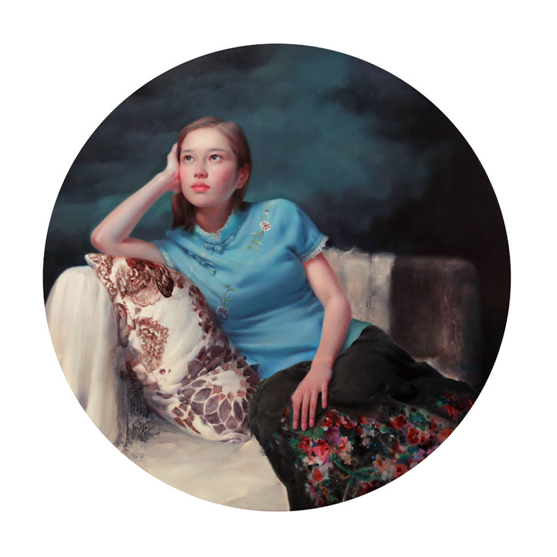 坳上艺术画廊 【限时8折】四川美术学院杨超 《时光流影之二》原创布