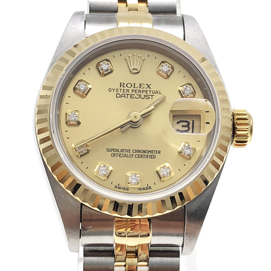 珍品拍卖[9.5新]劳力士日志型69173自动机械女手表