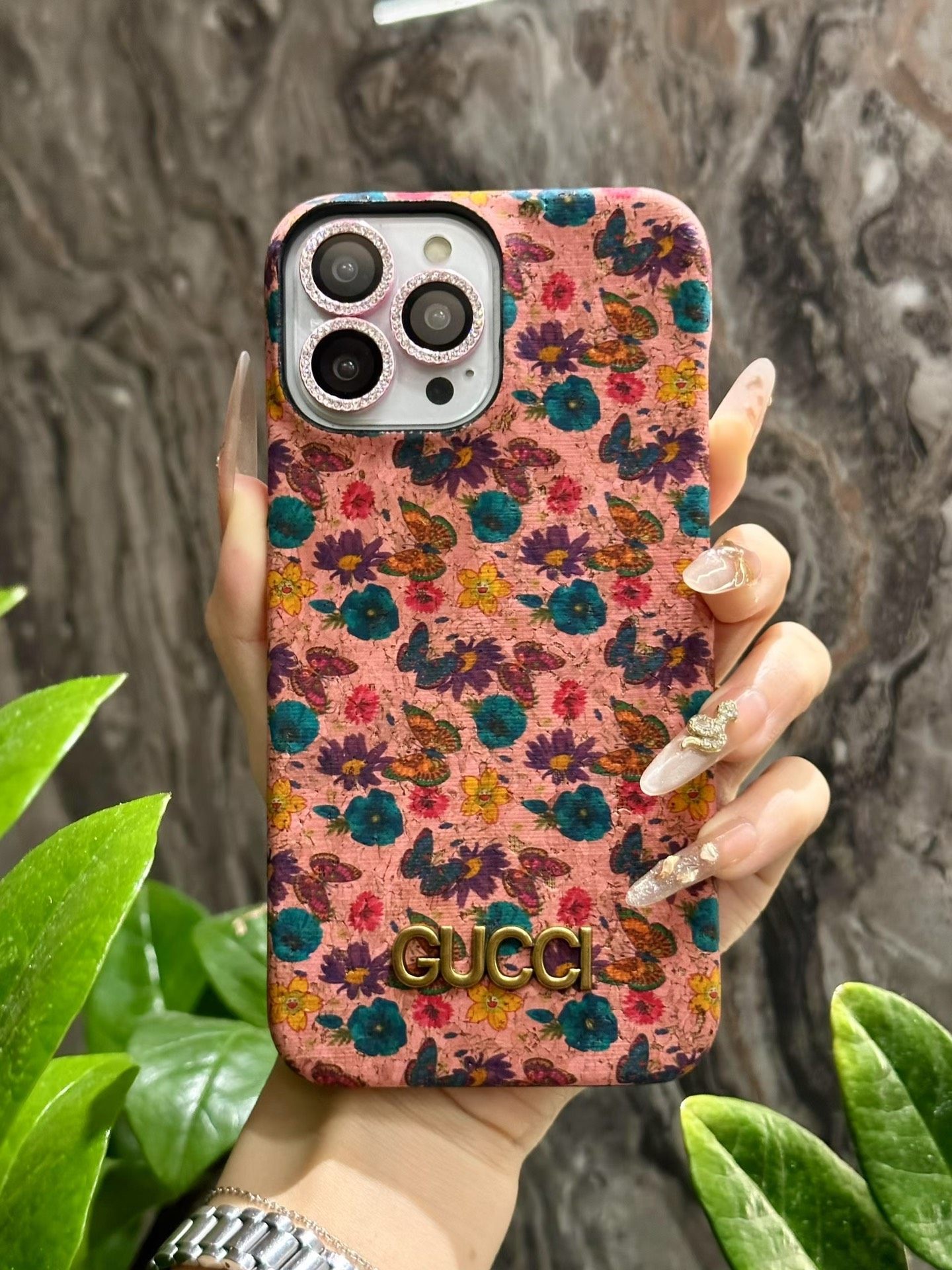 实拍全新 Gucci原版花语系列 轻奢进口油墨高品质粉色花语