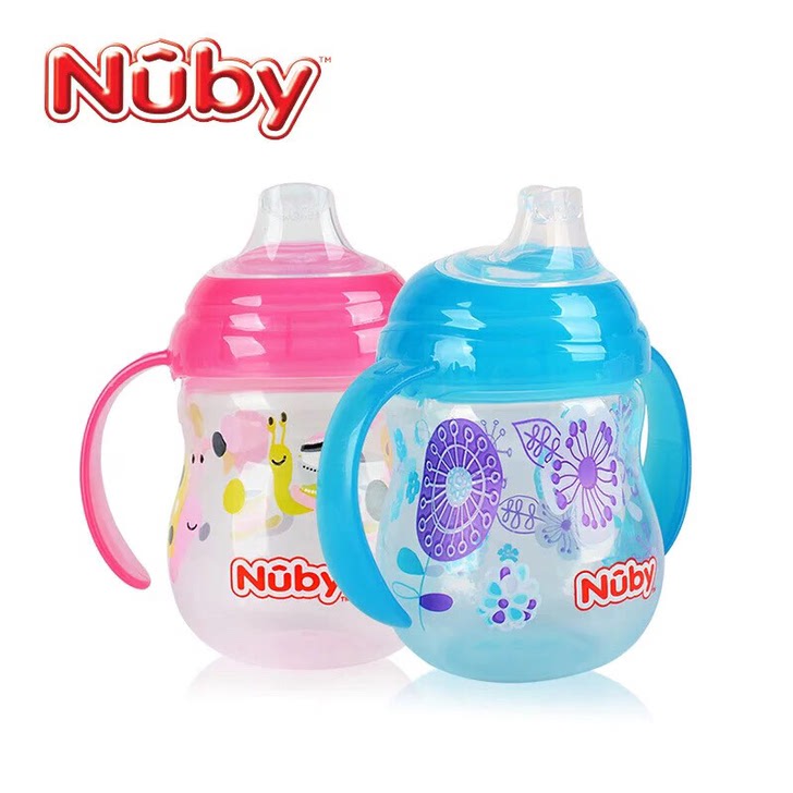 nuby努比咔嗒双耳鸭嘴杯270ml