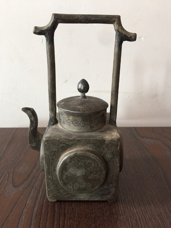 民国锡壶，全品，高16.5cm