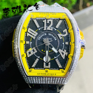 尊享价未使用盒证法兰克穆勒fm手表新v45全自动机械男士表后镶钻