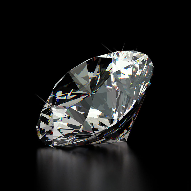 森飒gia 1.01克拉 h色 vvs2净度 圆形钻石拍卖赠戒指托mb