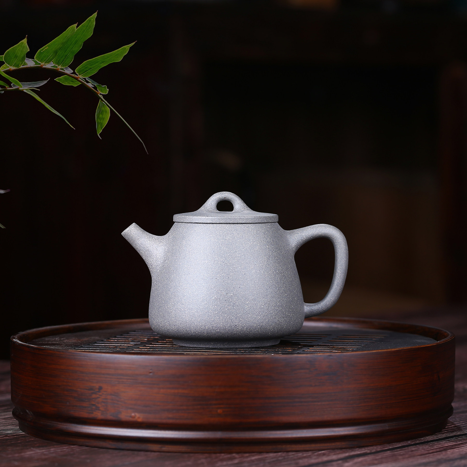 新年好泥料放漏【高石瓢】260cc 家藏青灰泥正宗宜兴紫砂壶