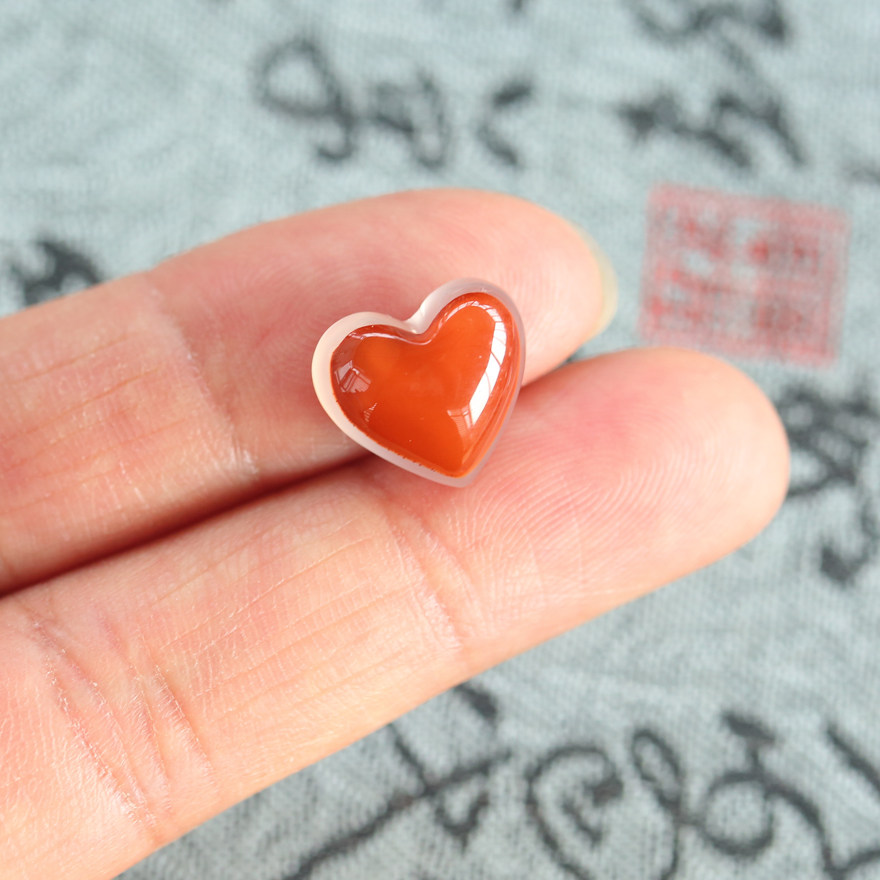 1.7549g【ngtc国检原矿南红】无伤无裂无杂无矿点馆藏吊坠戒面