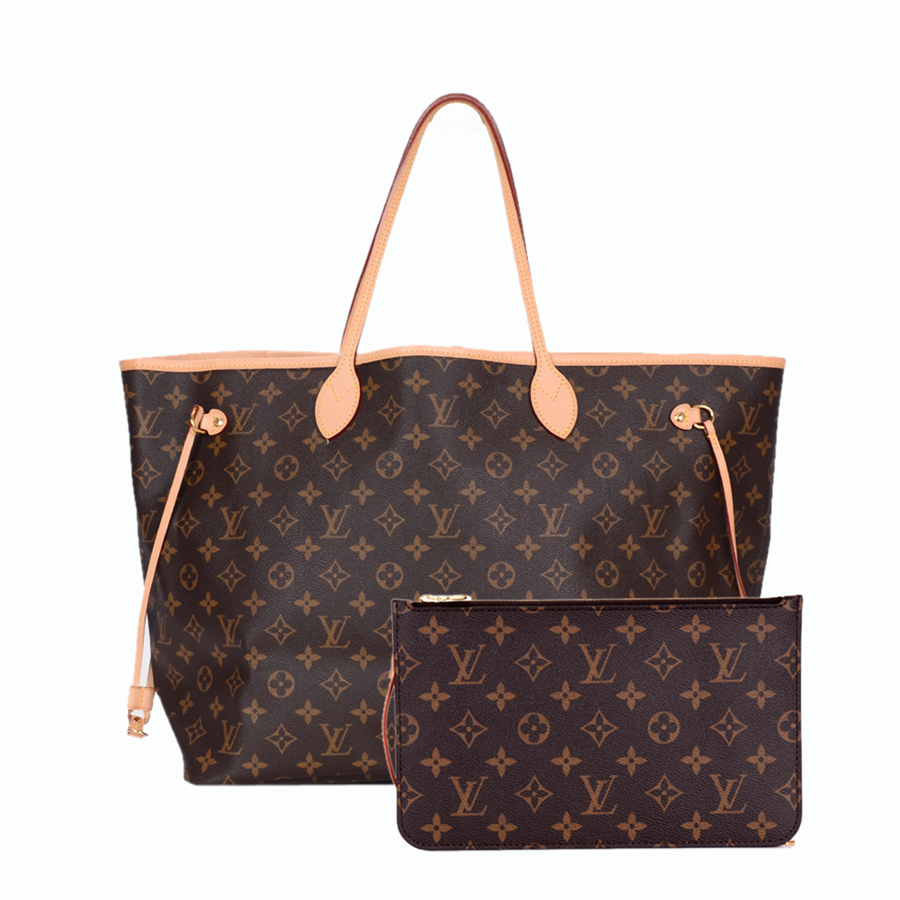 [9.8新]路易威登lv女士老花大号单肩子母购物袋