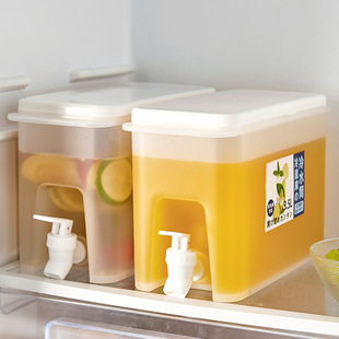 冷水壶带龙头放冰箱水果茶壶夏家用柠檬水瓶水壶凉水桶冷泡瓶冰水