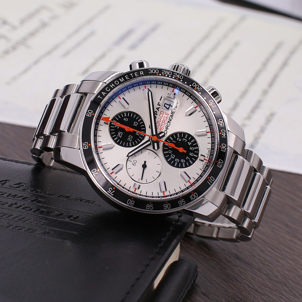 [国检认证][9.5新]萧邦手表男表 经典赛车系列 自动机械 158992