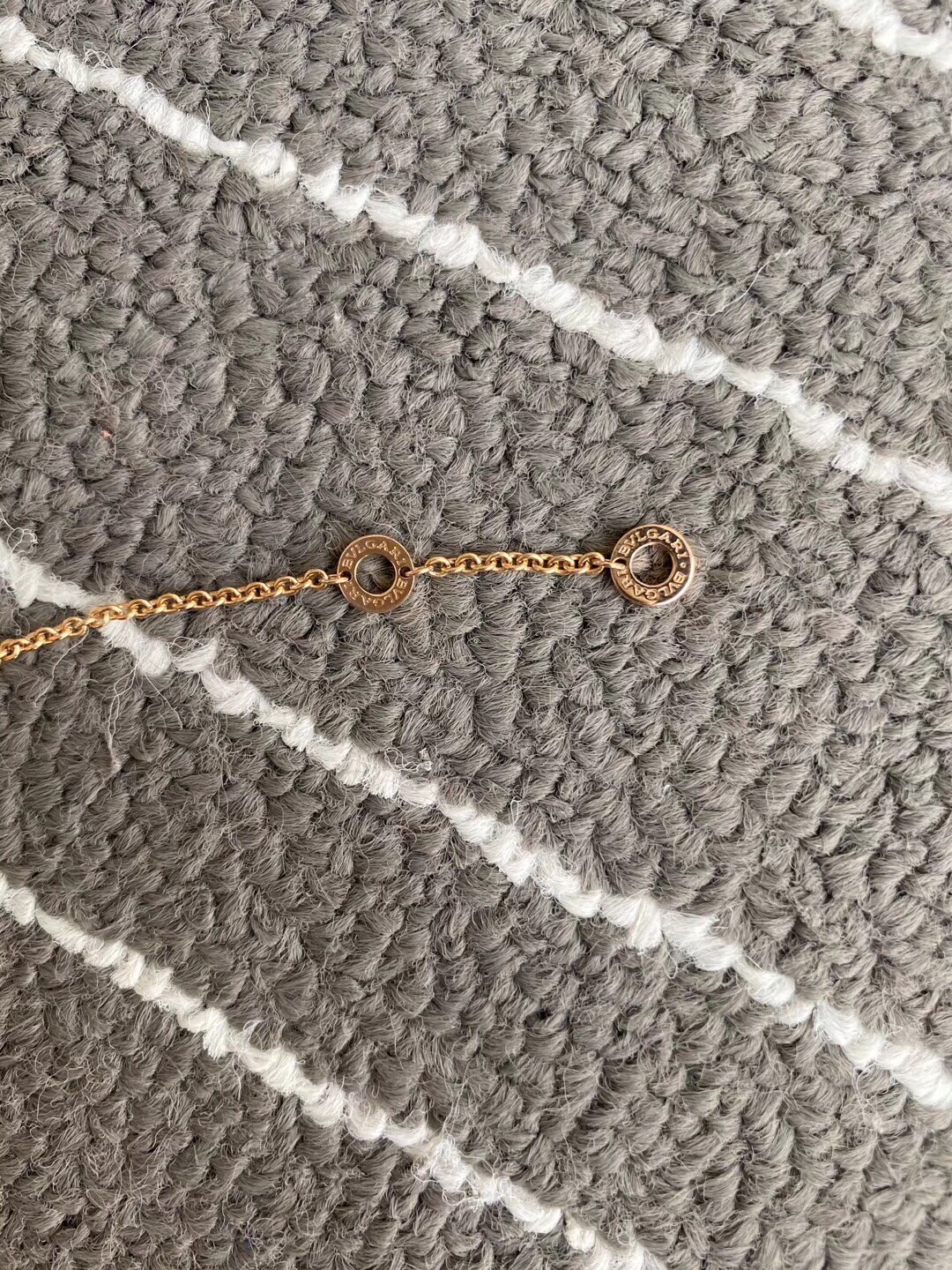 宝格丽弹簧手链98新二手正品宝格丽玫瑰金弹簧手链附件盒子