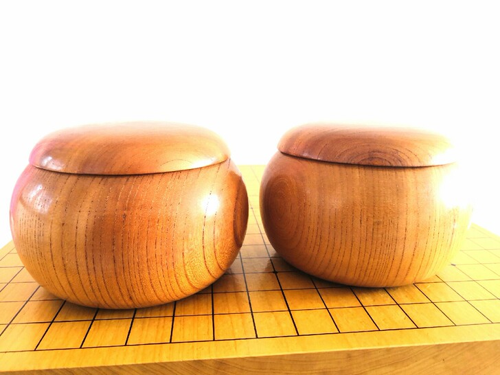 沈阳日本原产日向蛤碁石子本那智黑子雪印月印桑木碁筒棋盘棋墩_沈阳