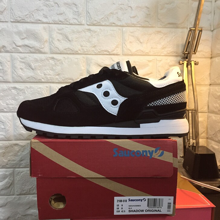 sauconyshadoworiginal经典黑色男鞋