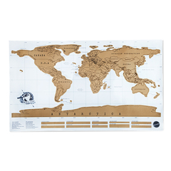 Scratch Map创意刮刮环游世界地图旅行海报自驾出游创意生日礼物
