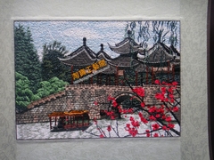 苏绣成品 装饰画 刺绣画 风景 乱针绣 单面绣 多种尺寸 苏绣精品