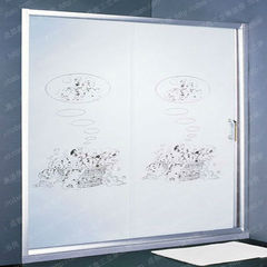 耐佳卫浴整体玻璃隔断简易个性定制钢化拉门淋浴房一字屏风可定做