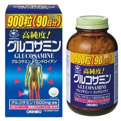 日本代购日本立喜乐ORIHIRO制药高纯度氨基葡萄糖软骨素900粒