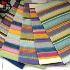 艾米  特价 彩条纯棉编织地垫|地垫|茶几垫| 飘窗垫|床前垫