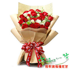 情人节鲜花速递杭州鲜花19只红玫瑰花玫瑰花束生日鲜花杭州鲜花店