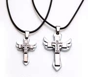 Package mail smiling Korean cross pendants couple necklace collar accessory pendant jewelry pendant jewelry