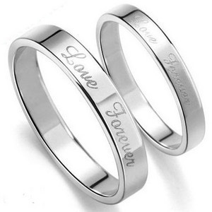 love forever 情侣 戒指 s925纯银对戒七度正品银饰永恒的爱