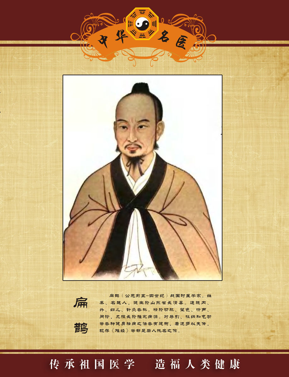 海报印制展板写真贴纸中医药文化扁鹊写真