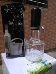 欧式压水泵气压冷水壶凉水杯果汁玻璃压水壶手压式饮水器包邮