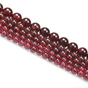 Is tasting red DIY bracelet women's natural 2, a-3 4 5 6mm Garnet semi-finished beads natural