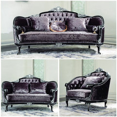 欧式后现代沙发实木布艺沙发别墅样板房会所特色沙发法式客厅沙发