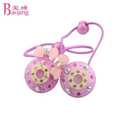 Elastic hair tie rhinestone Butterfly first rope baojing girls hair hair jewelry Korea children''s jewelry