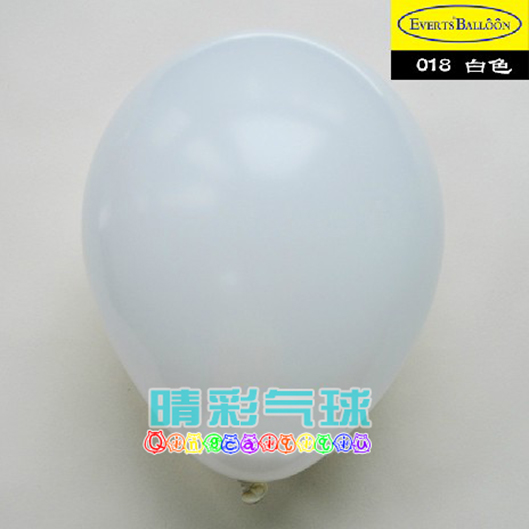 EVERTSBALLOON/维曼进口乳胶气球标准白色加厚汽球派对装饰摄影