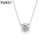 YUKI jewelry necklace ladies Crystal short chains of clavicle Korea fashion Flash drill love small fresh gifts