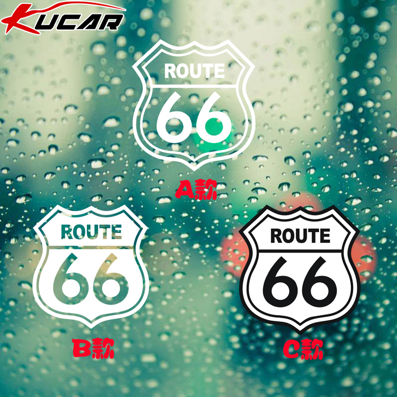 kucar凯迪拉克SRX车贴 66号公路 Route66 盾标 车身贴车尾装饰贴