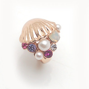 Smiling original shell ring new Korean version of the ring Lord of the Rings Jewelry fashion jewelry women 369455