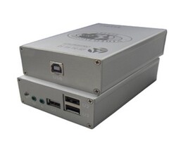 朗恒USB-2103 加强型高速USB2.0延长器/放大器 网线传输150米