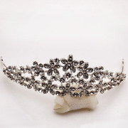 Post Korean version of smile package bridal Princess rhinestone Crown hair accessories Korean resplendent charming diamond tiara girls