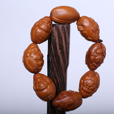 核雕名家 舟山老艺人丁志贤【开心财神】 2.8 8籽