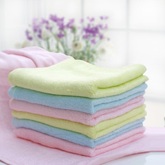 婴儿洗澡巾儿童毛巾 100%竹纤维毛巾 宝宝柔软洁面巾美容巾洗脸巾