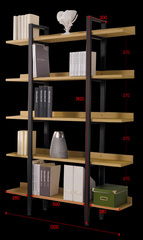 包邮钢木结构韩式书柜书架书橱置物架货架实用烤漆