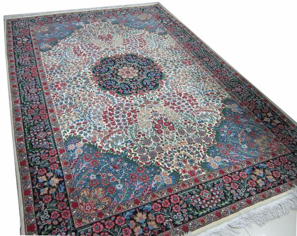 新疆和田手工纯羊毛地毯 独品高级和田纯手工羊毛地毯 Y-3235