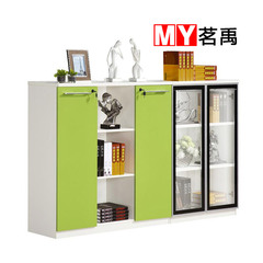 上海办公家具办公文件柜玻璃文件柜板式资料柜档案书柜木质矮柜