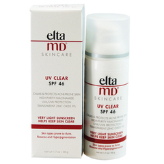 现货美国Elta MD UV CLEAR SPF46抗痘净肤无油防晒乳 48g 17年