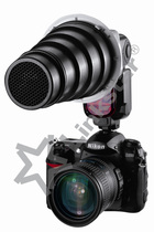 数码相机闪光灯配件 两个蜂巢片 束光筒 FGA-CS 送CA 接座