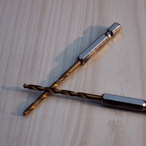 移门上下轨专用钻头 3mm带六角柄钻头 打边框引孔钻头 涂钛麻花钻