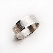 Smiling post new Korean fashion men''s cross ring ring ring jewelry women