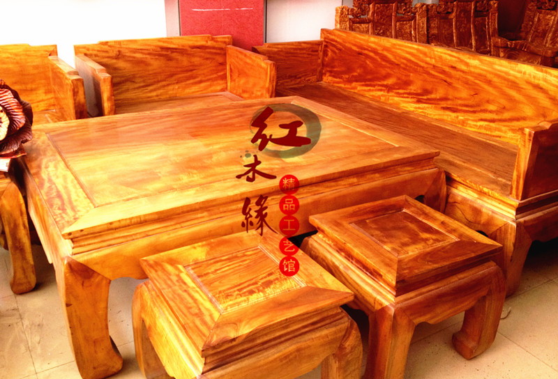 紅木家具 金絲楠木素面沙發 光板沙發 10件套 獨板在類目 住宅傢俱, 沙發類, 實木沙發中 - 來自Buy2taobao.com提供專業的淘寶代購服務
