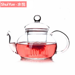 水悦玻璃茶具套装1500ml茶壶茶具耐热花茶壶玻璃茶隔花草玻璃壶