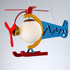 儿童飞机灯创意卡通吊灯男孩卧室灯儿童房灯特价遥控灯具灯饰