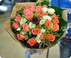 厦门鲜花店同城鲜花速递节日订花粉色玫瑰花束爱情送花求婚预定花